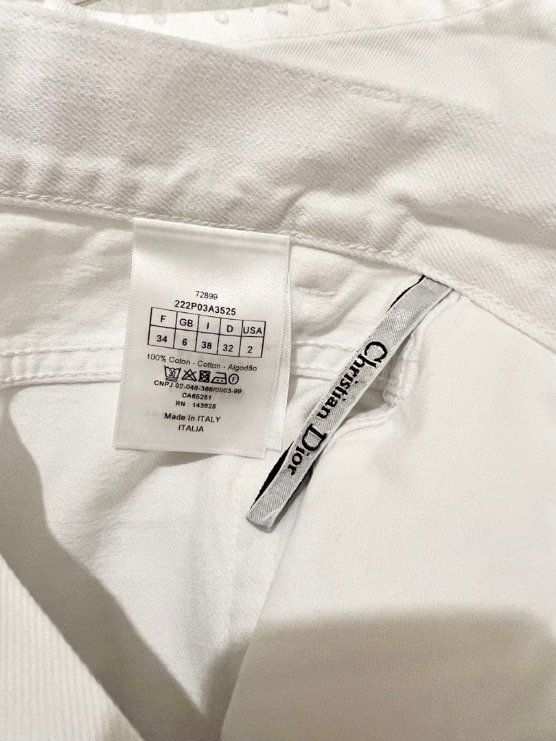 【一度のみの使用】DiorストレートクロップドジーンズD03