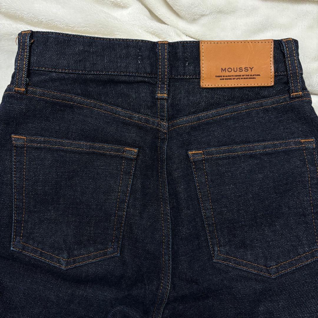 【そら】美品moussy MVSフレアデニムパンツワンウォッシュ24インチ