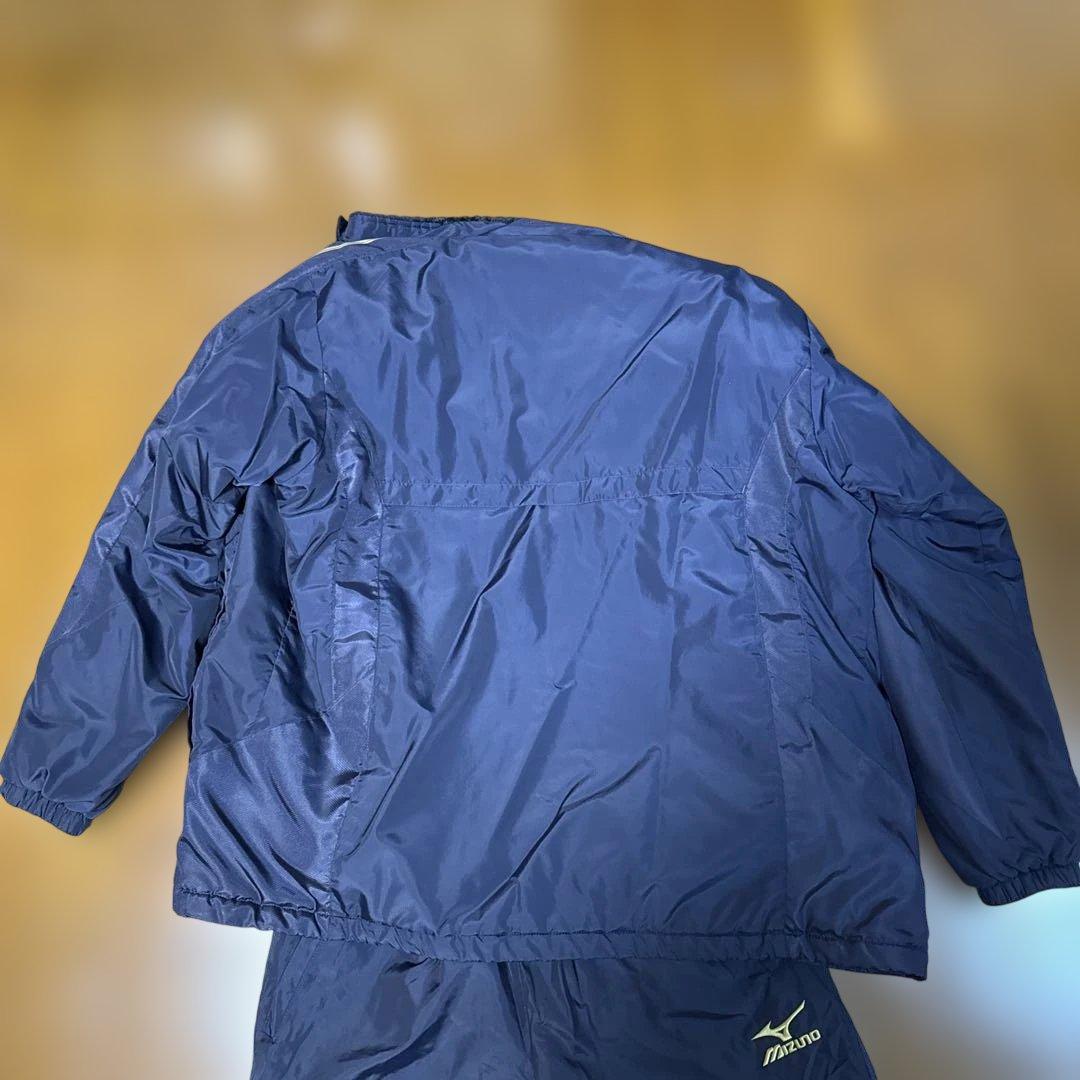 Mizuno ネイビー ウインドブレーカー ウォーマー 上下セット XL