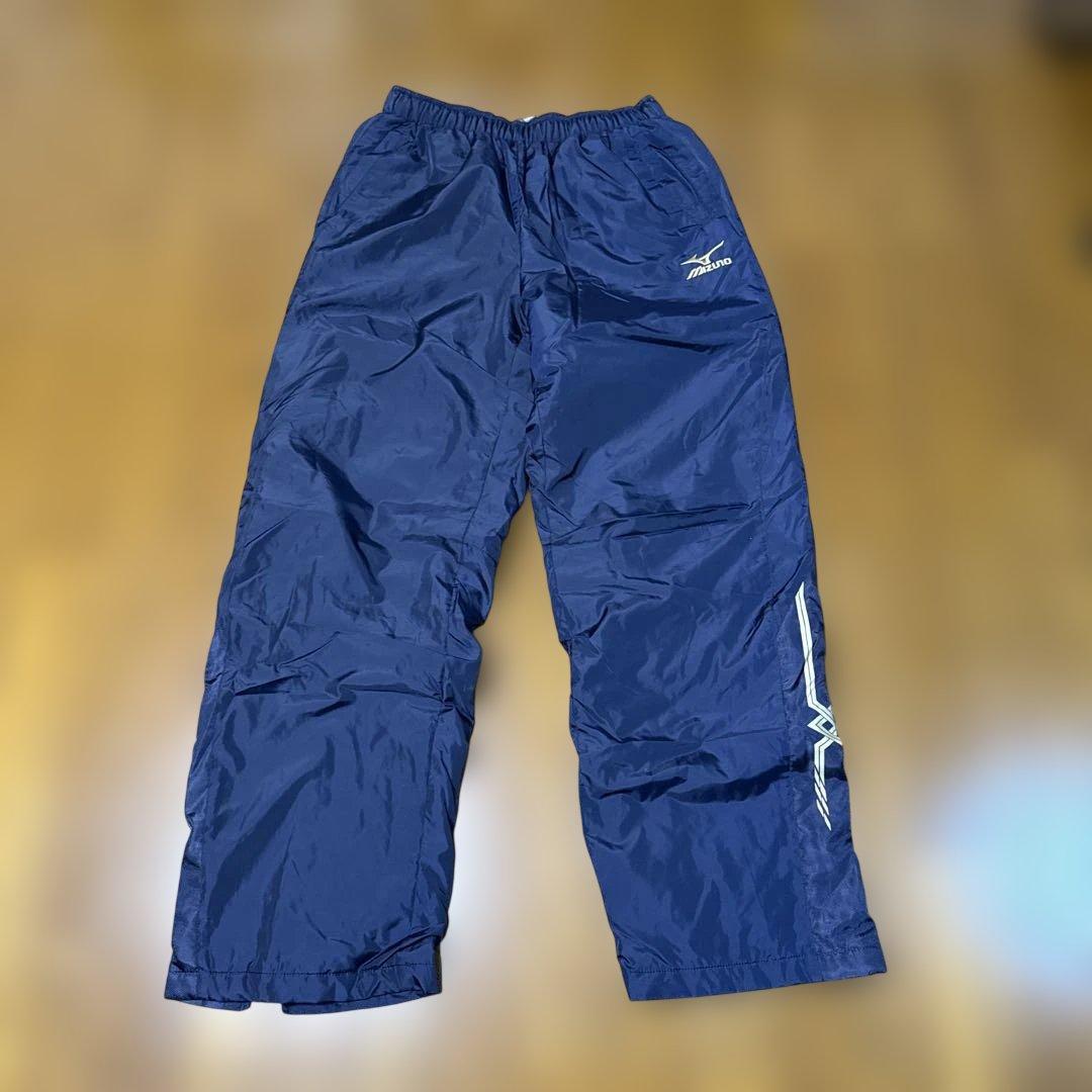 Mizuno ネイビー ウインドブレーカー ウォーマー 上下セット XL