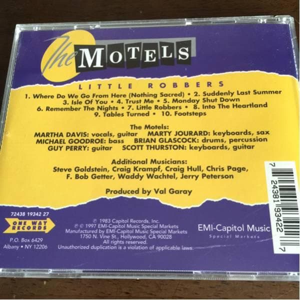 THE MOTELS/ザ・モーテルズ/LITTLE ROBBERS/1983年