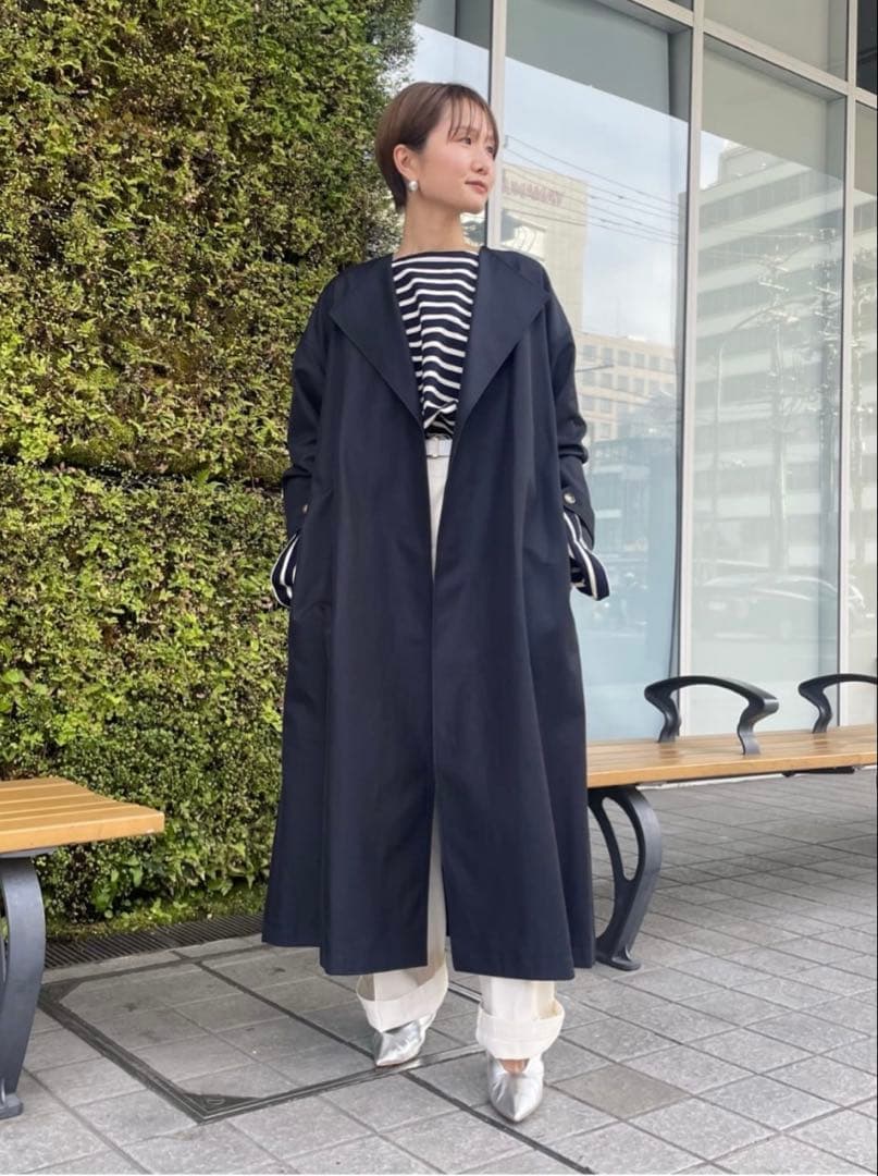 ナッツ　Spick & Span C/Cu ノーカラートレンチコート