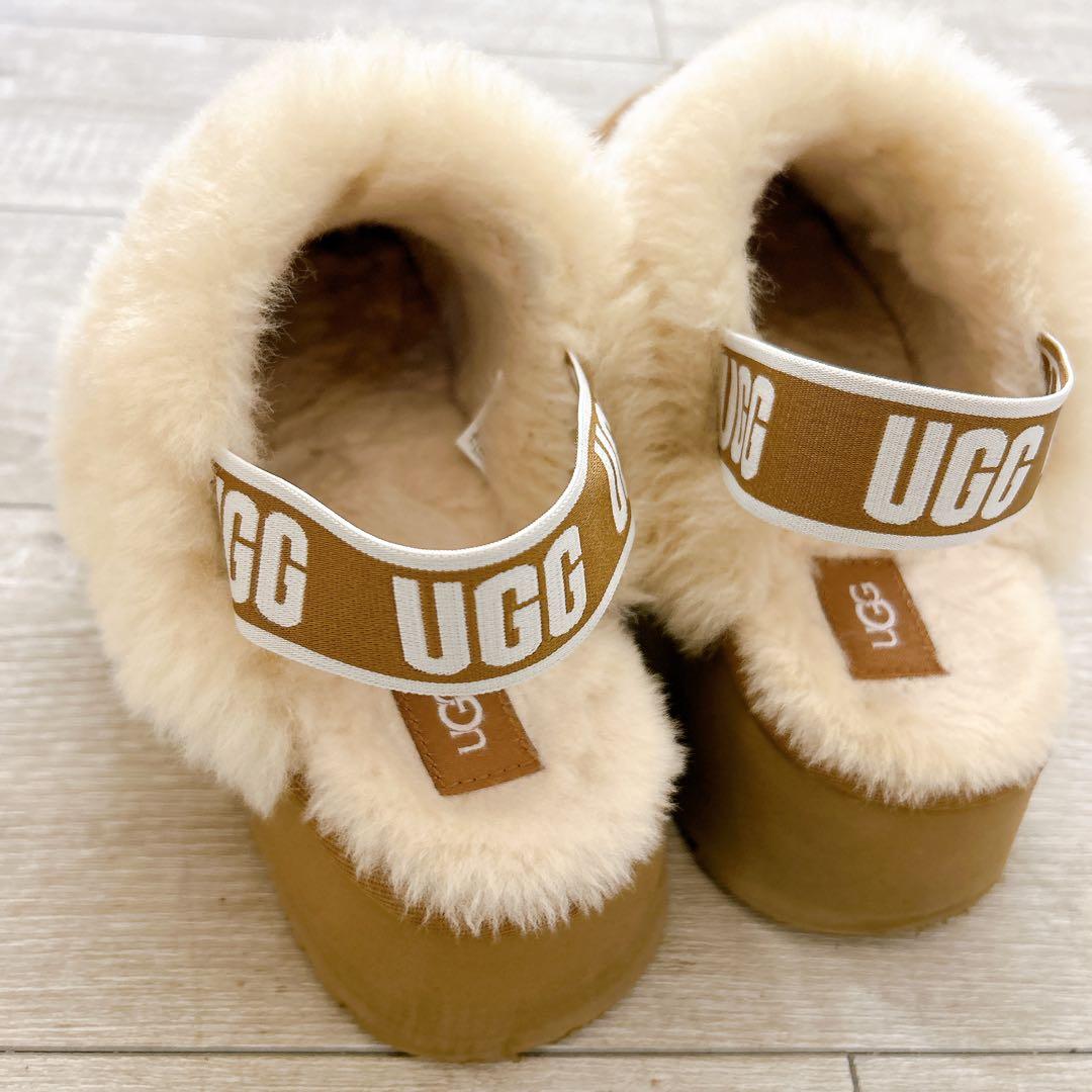 即発送!!UGG ファンケット チェスナット 23
