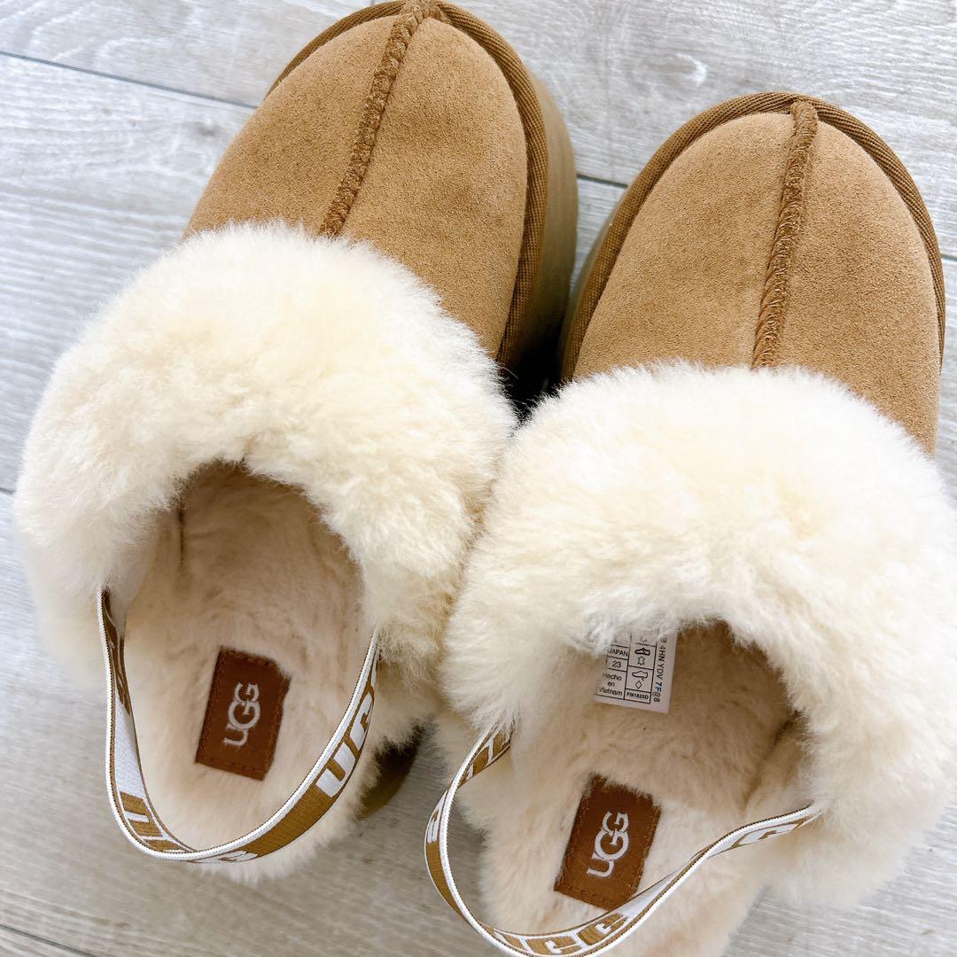 即発送!!UGG ファンケット チェスナット 23