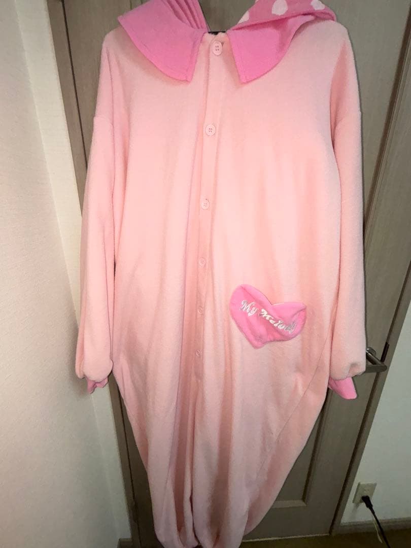 マイメロディー　着ぐるみパジャマ