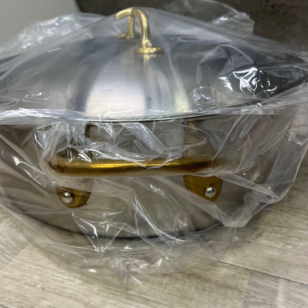 ★2 未使用 キングデンジ 外輪鍋 36cm 12L中尾アルミ製作所