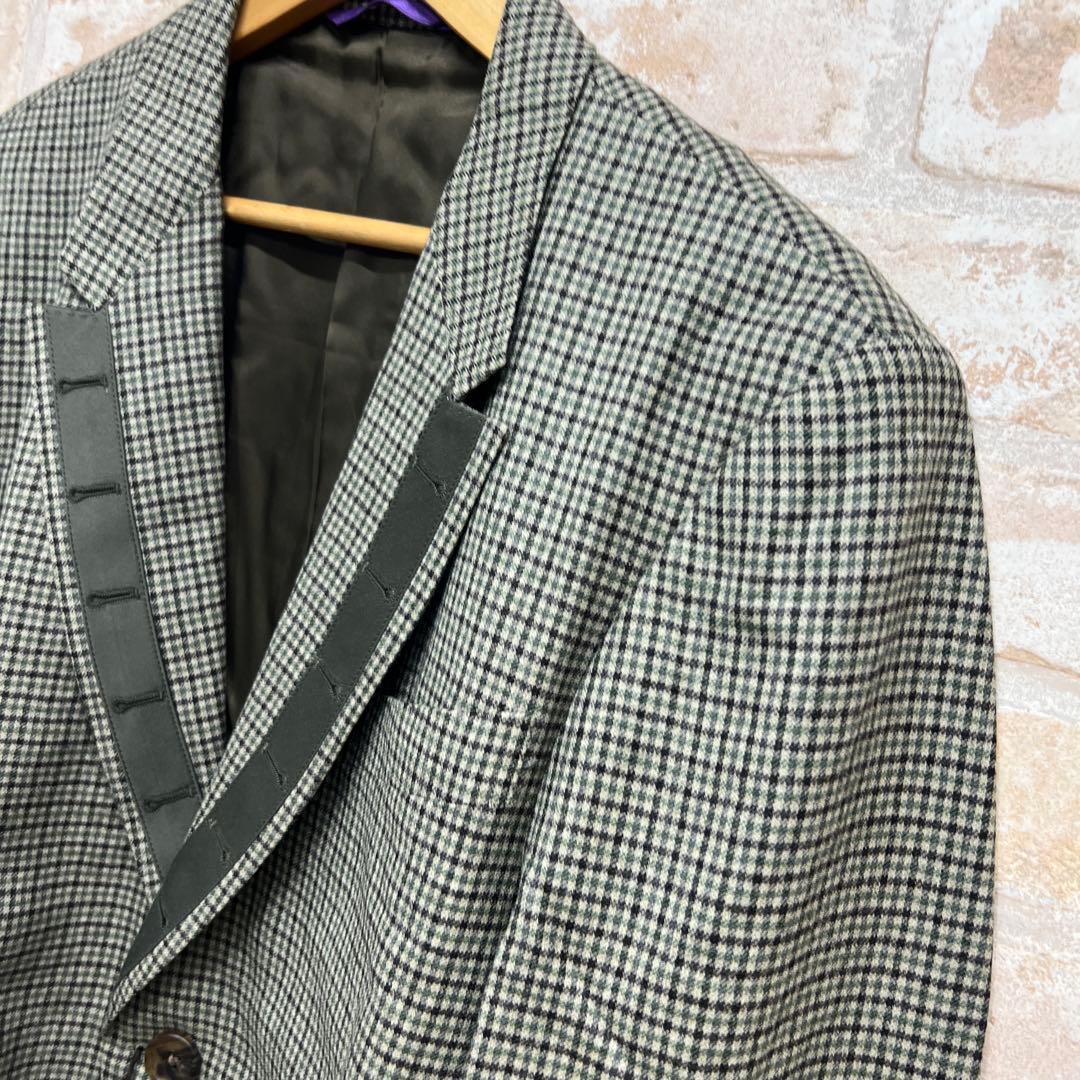 Paul Smith グリーン系チェック テーラードジャケット M
