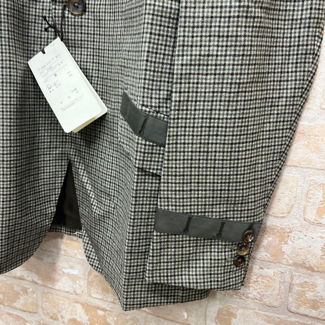 Paul Smith グリーン系チェック テーラードジャケット M