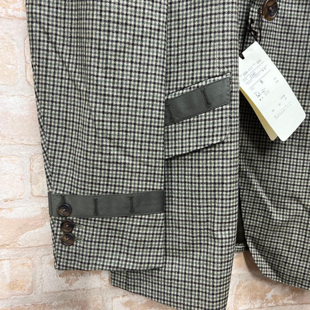 Paul Smith グリーン系チェック テーラードジャケット M