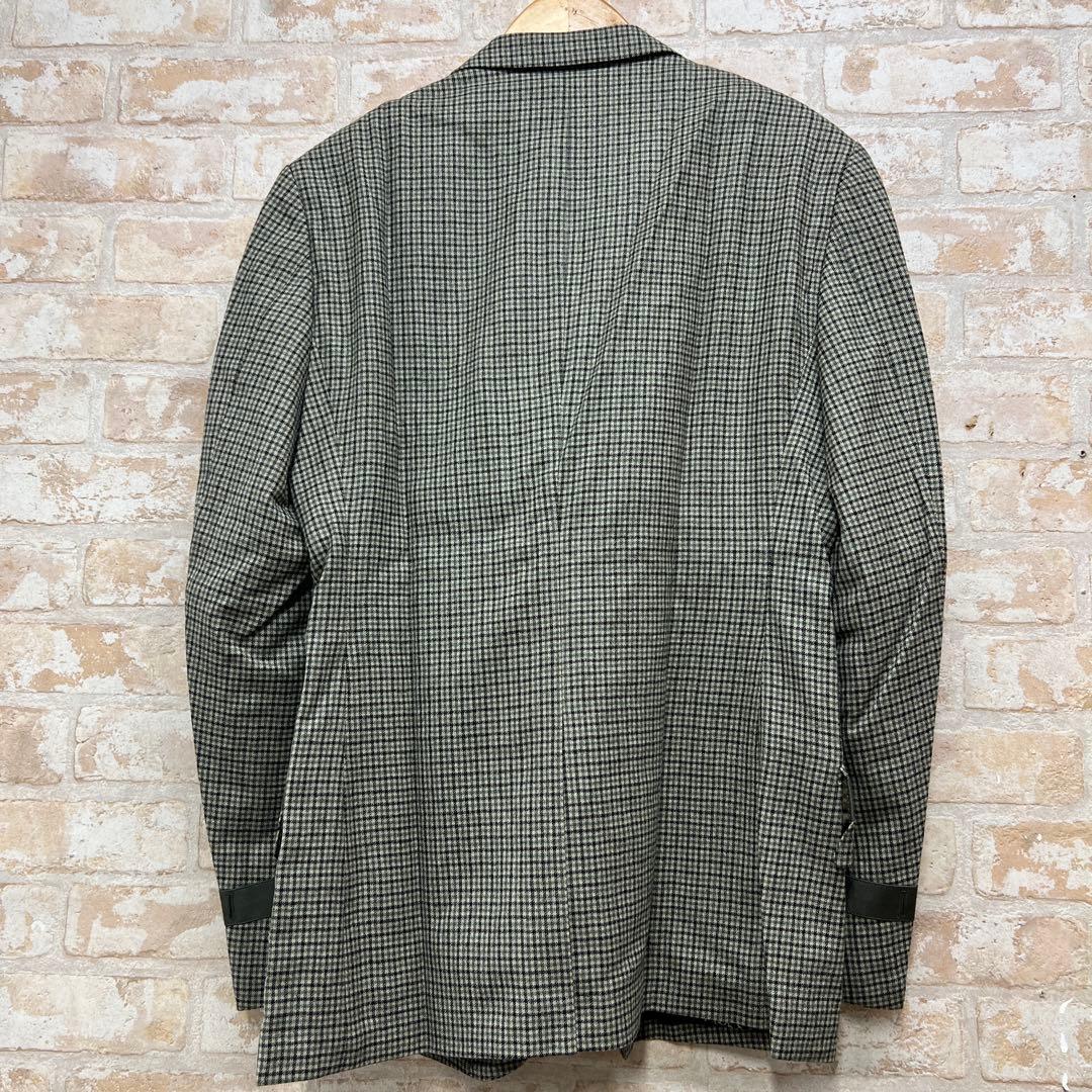 Paul Smith グリーン系チェック テーラードジャケット M