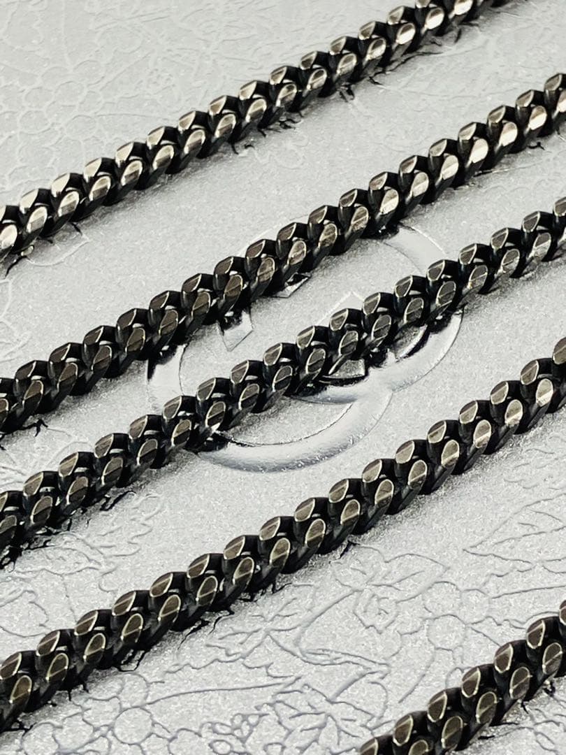 【超美品】GUCCI 喜平ブラックチェーン ネックレス 男女兼用　SV925