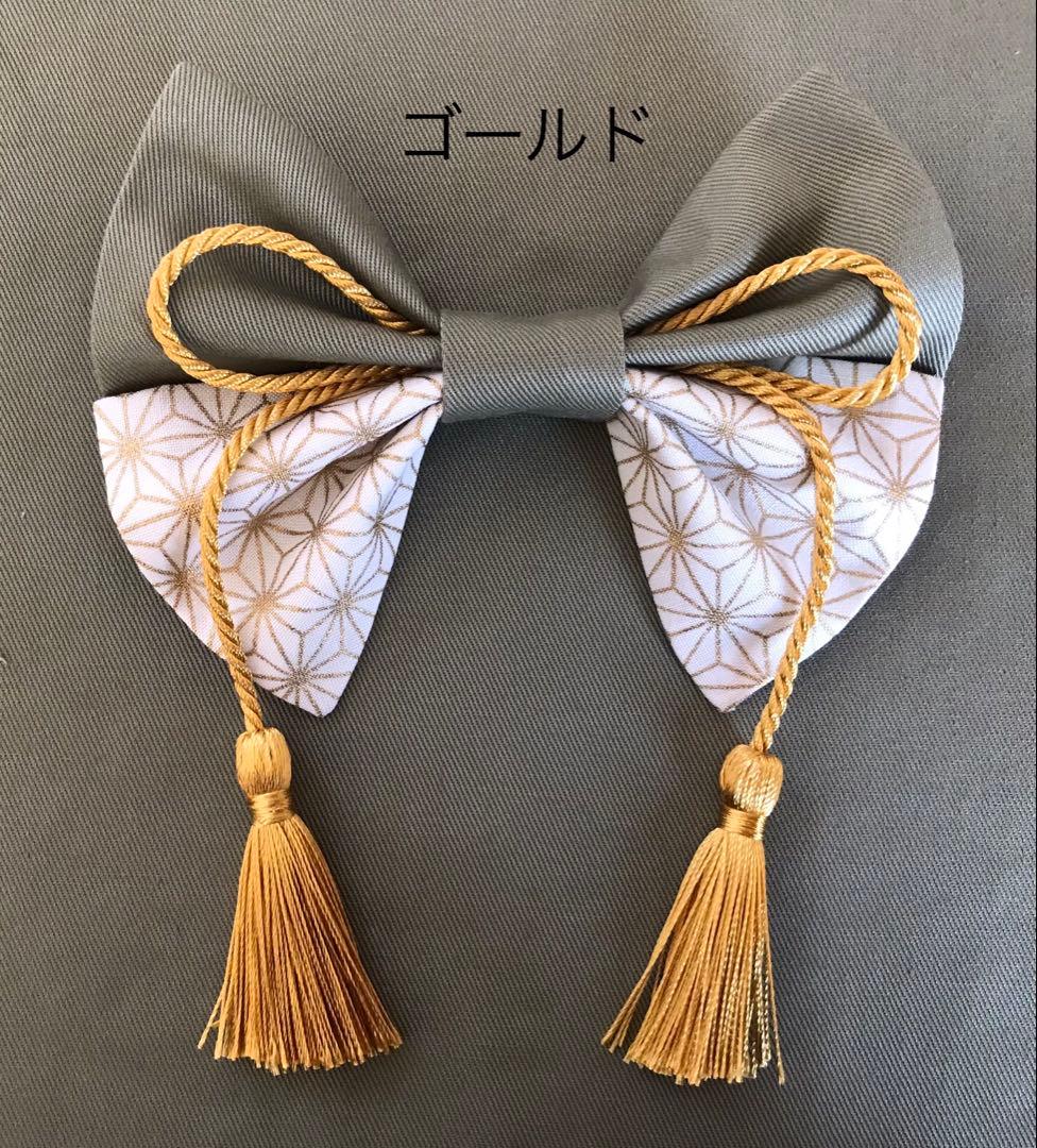 ぱぴこ(^^)ベビー袴　金麻の葉柄×オリーブグリーン 兜付き