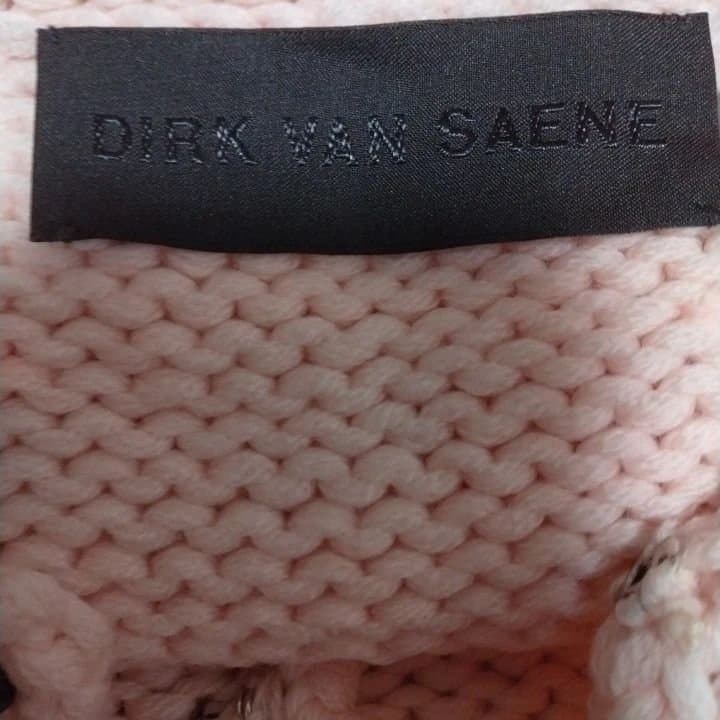 DIRK VAN SAENE 襟付 ニットカーディガン ピンク
