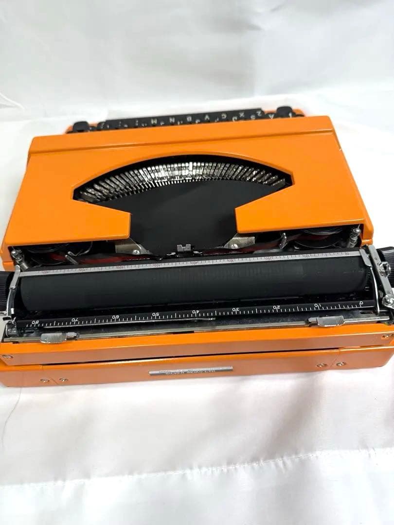 【超美品】【アンティーク】Silver-Reed 720 タイプライターオレンジ