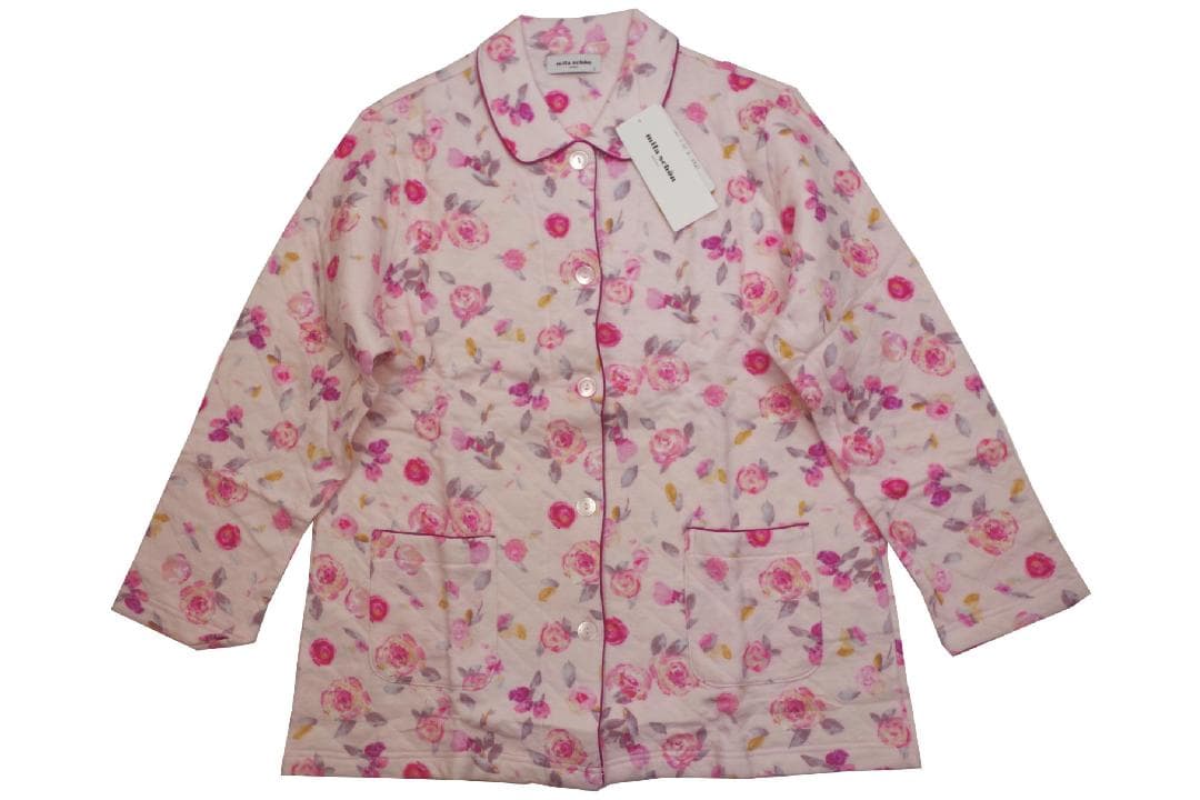 【新品】ミラショーン 　秋冬物　中わた入りキルトニットパジャマ(L)