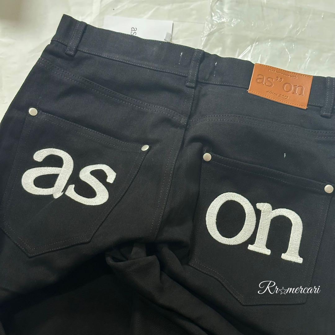 新品★即日発送★韓国ASON as''on ブラック デニムパンツ　S　/a2