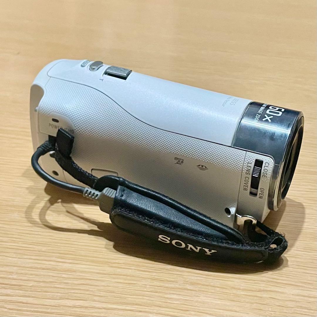 【箱、取説有】2019年購入SONY ビデオカメラ HDR-CX470 ホワイト