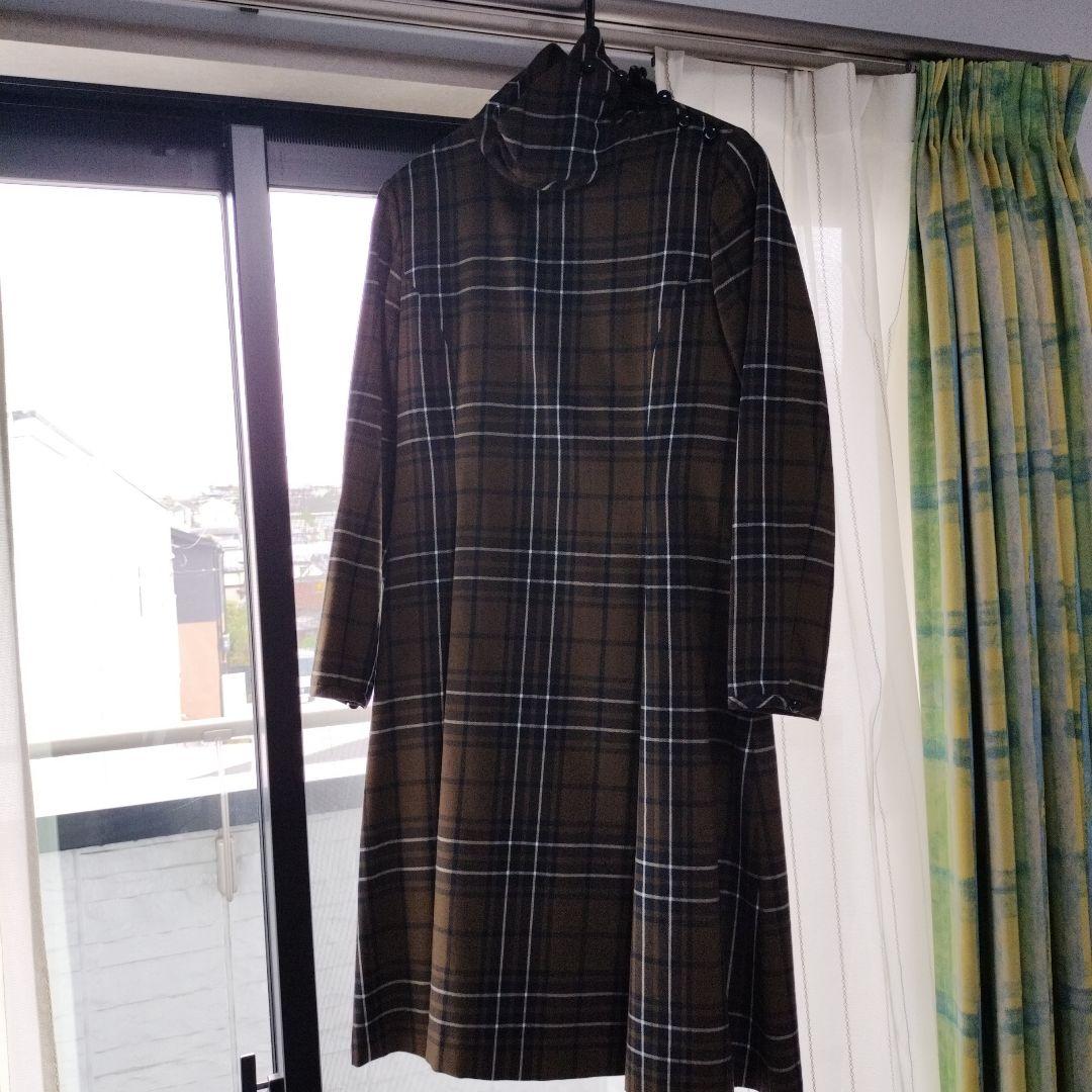 Yorklandチェック柄長袖ひざ丈ワンピース。のだめスペシャル服