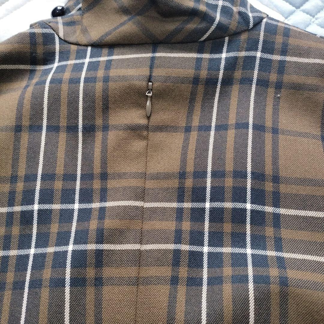 Yorklandチェック柄長袖ひざ丈ワンピース。のだめスペシャル服