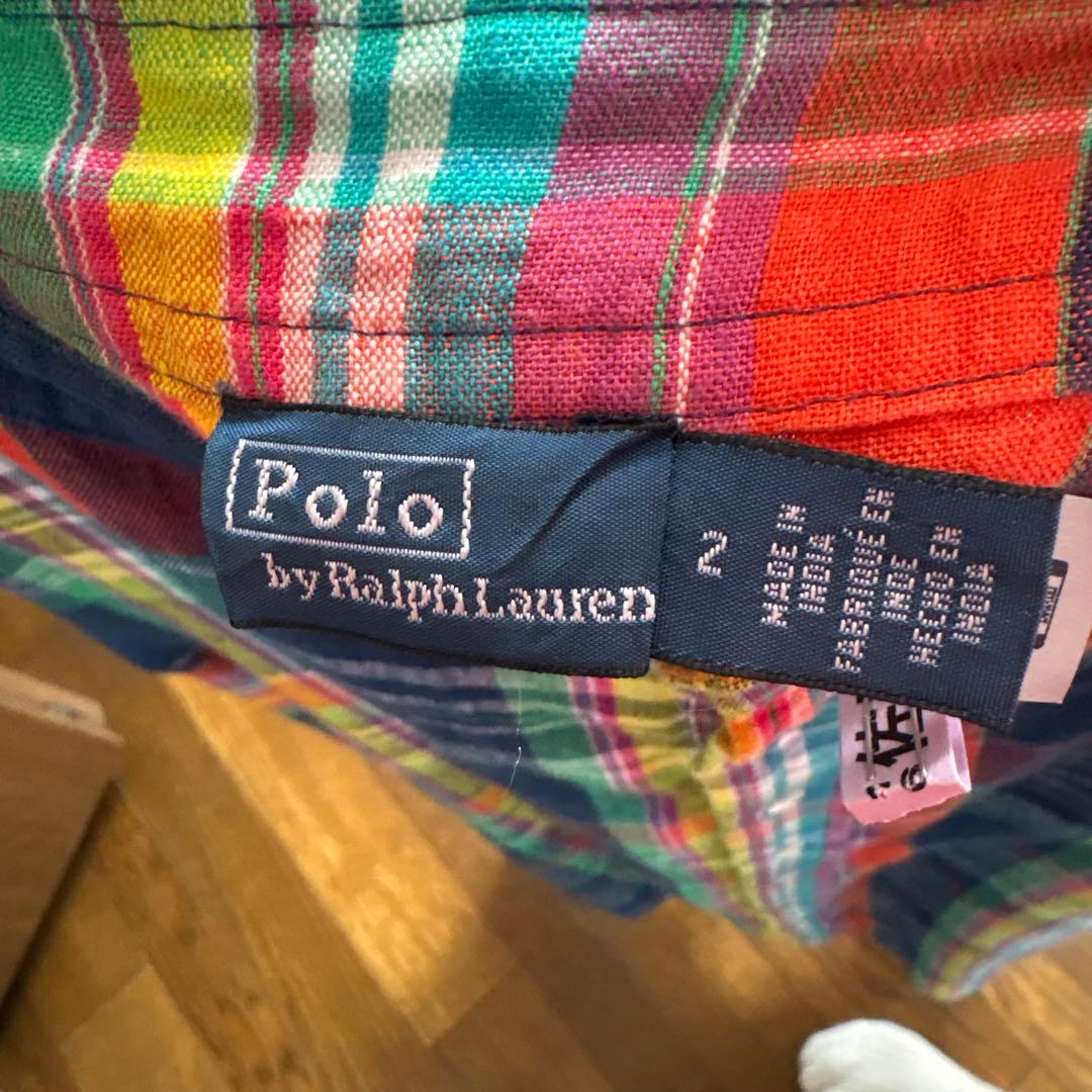 POLO RALPH LAUREN マドラスチェックロングスカート