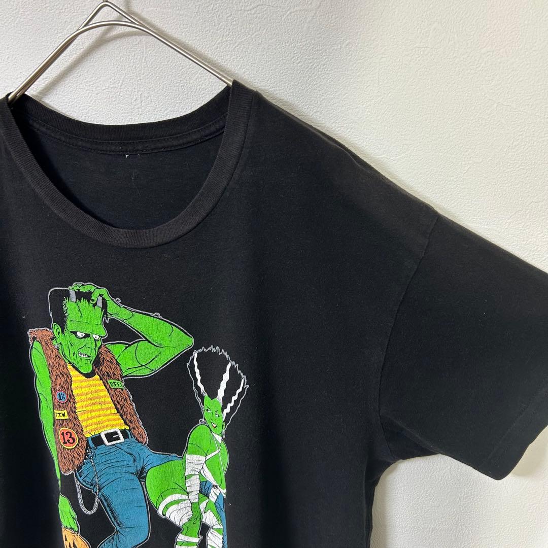 フランケン ストリップ Tシャツ レトロ tee 90s y2k old M