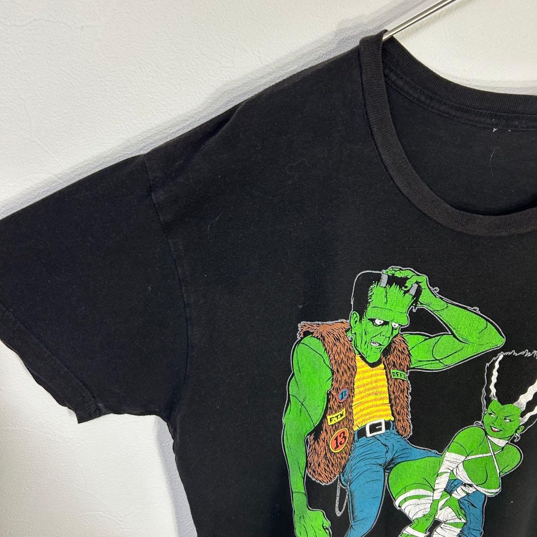 フランケン ストリップ Tシャツ レトロ tee 90s y2k old M