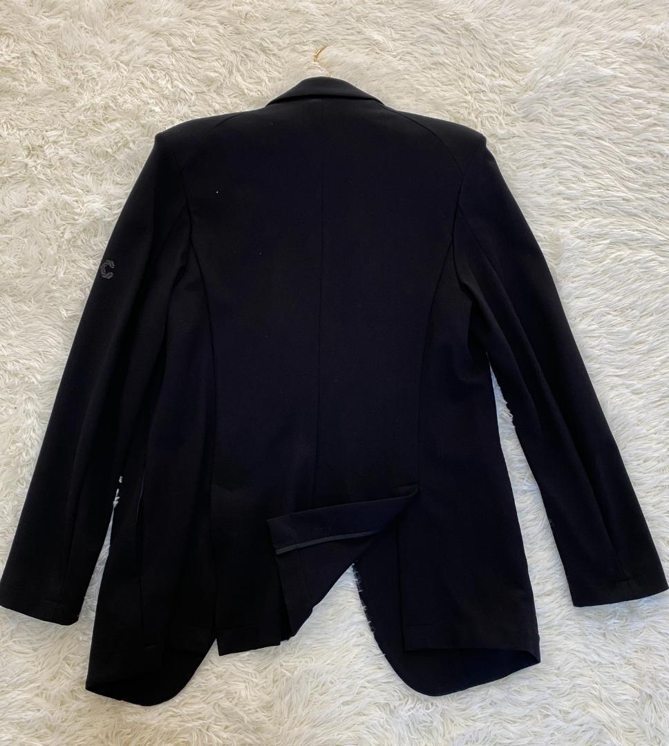 【美品】CRONOS クロノス メンズ スーツ ブラック 黒 Sサイズ