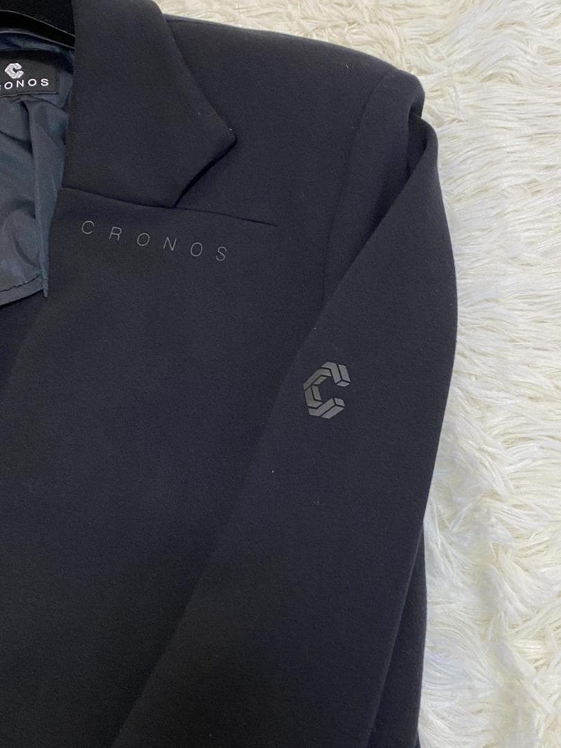 【美品】CRONOS クロノス メンズ スーツ ブラック 黒 Sサイズ