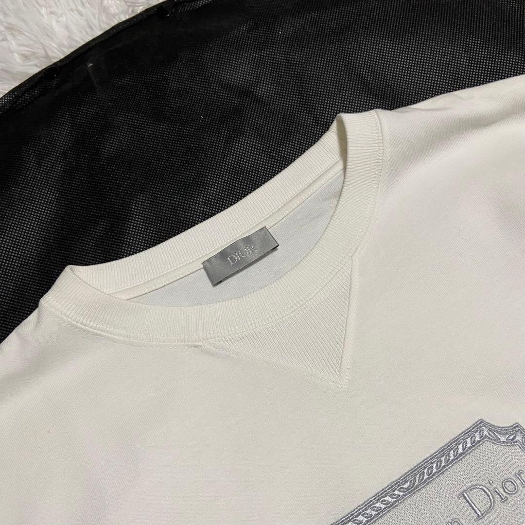 【大人気デザイン】 クリスチャンディオール 刺繍ロゴ 半袖 Tシャツ
