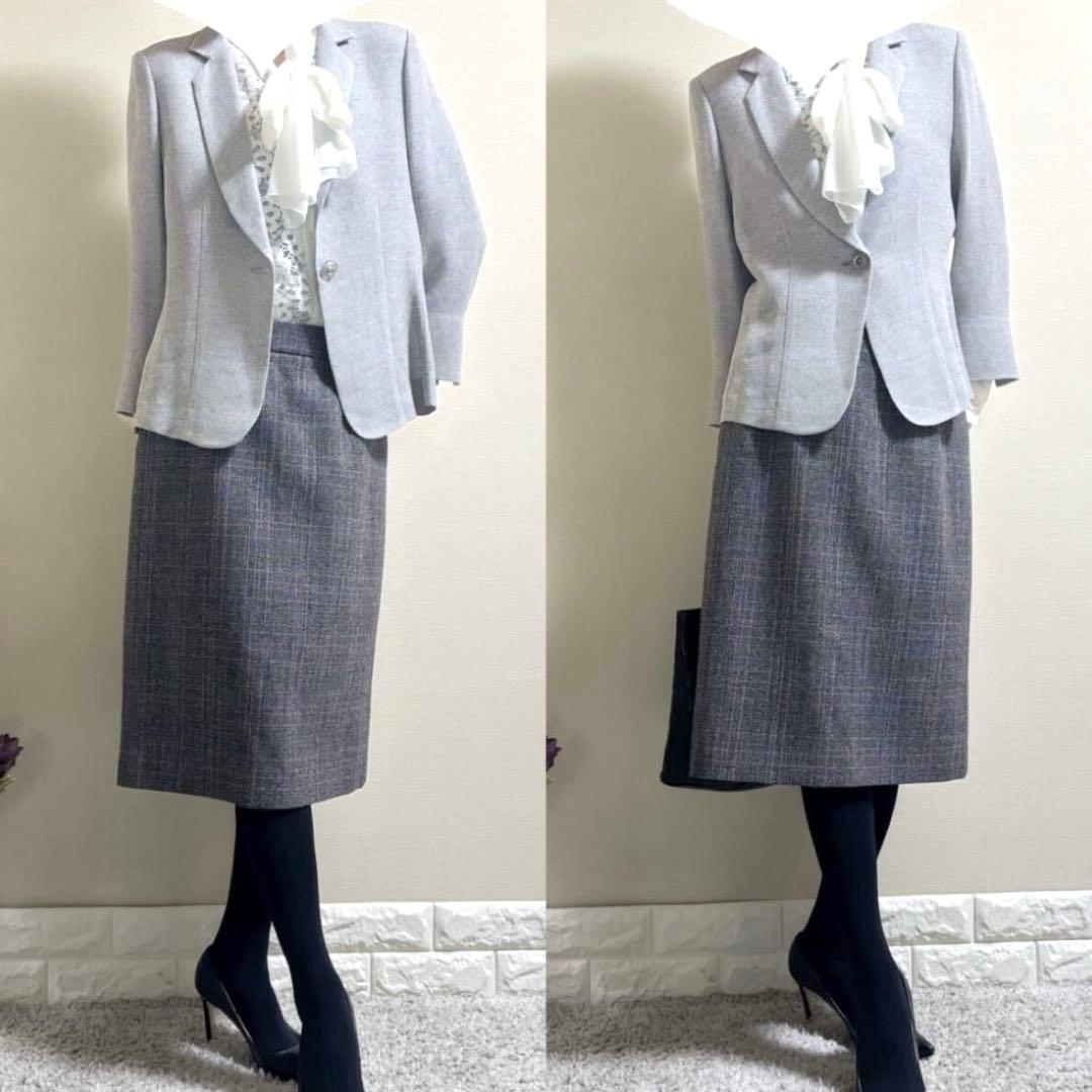 大きいサイズ！銀座マギー MAGGY セレモニージャケット XL グレー 入学式