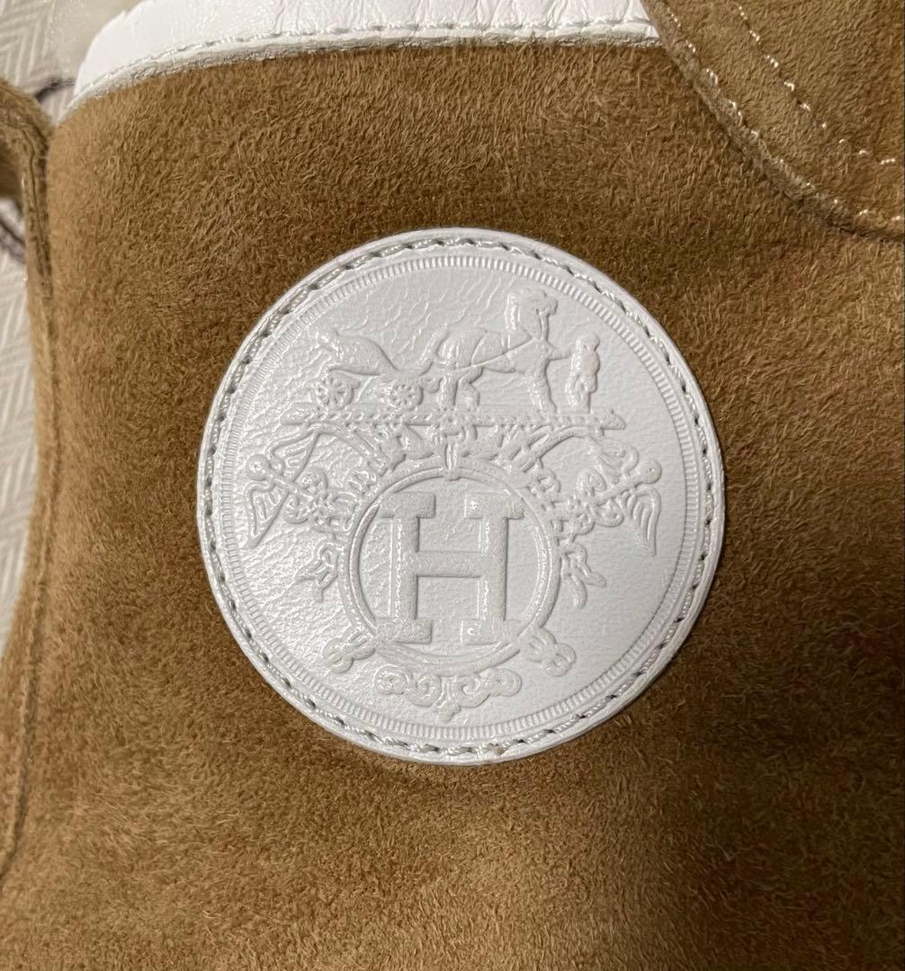 【ミッチー】HERMES スウェードハイカットスニーカー
