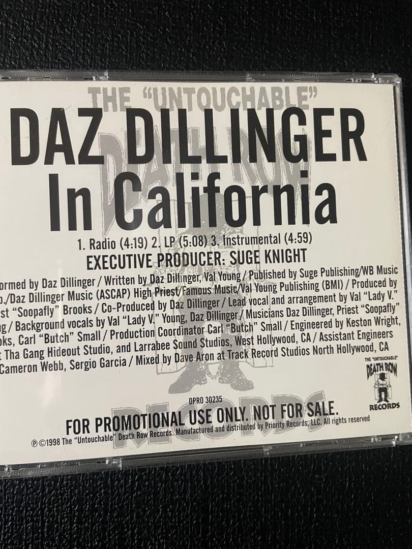 洋楽 daz in California single