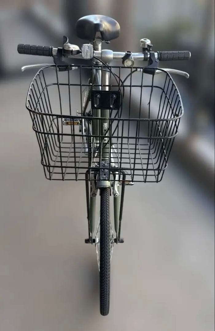 引き取り限定　キャプテンスタッグ20インチ自転車6速ミニベロ 前カゴ付き