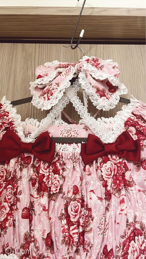 BABY シュガーブーケ シャーリングワンピース 苺ムース ピンク いちご