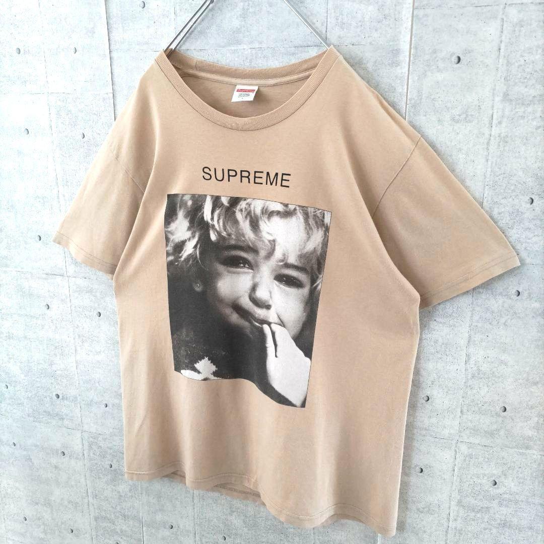 【シュプリーム】クライベイビー プリントTシャツ ベージュ L