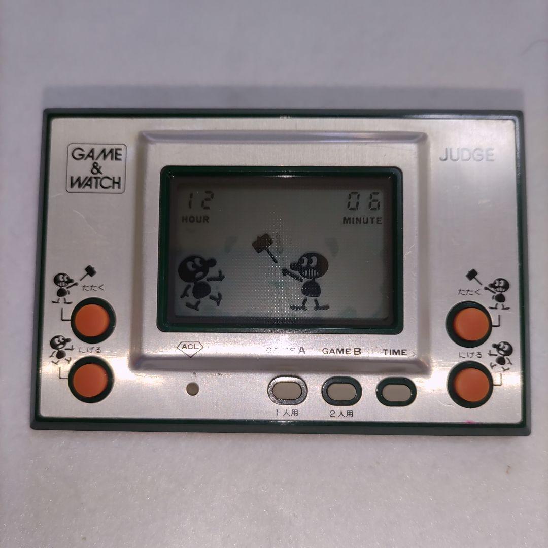 ゲーム＆ウォッチ シルバー　ジャッジ 前期版モスグリーン