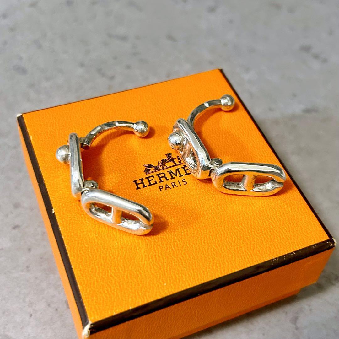 【超希少】HERMES シェーヌ ダンクル カフス ヴィンテージ Ag925