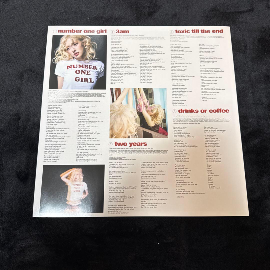 アナログレコード　rose BLACKPINK rosie LP 限定盤