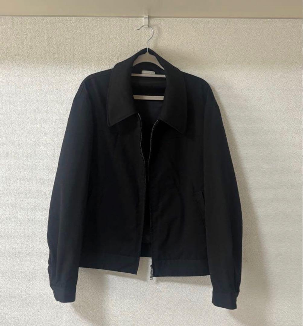 TECH WOOL GABARDINE ZIP BLOUSON ブラック　M