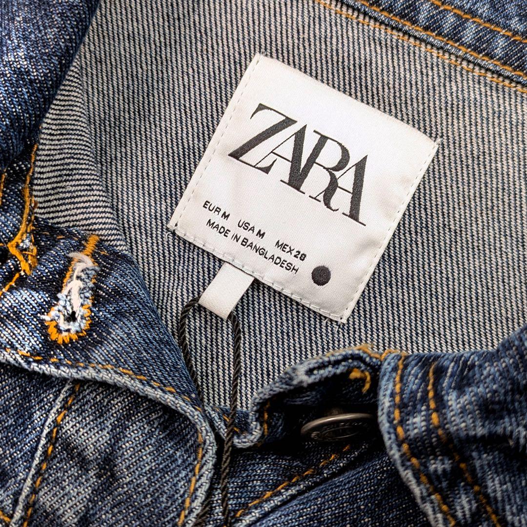 【新品タグ付】ZARA ザラ 美ライン デニムワンピース M 春コーデ