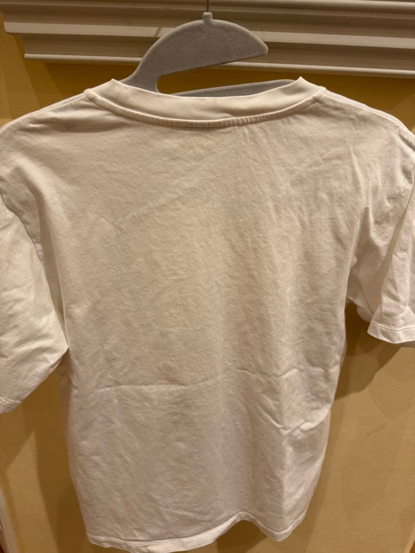 MONCLER モンクレール　刺繍ロゴTシャツ　白Tシャツ