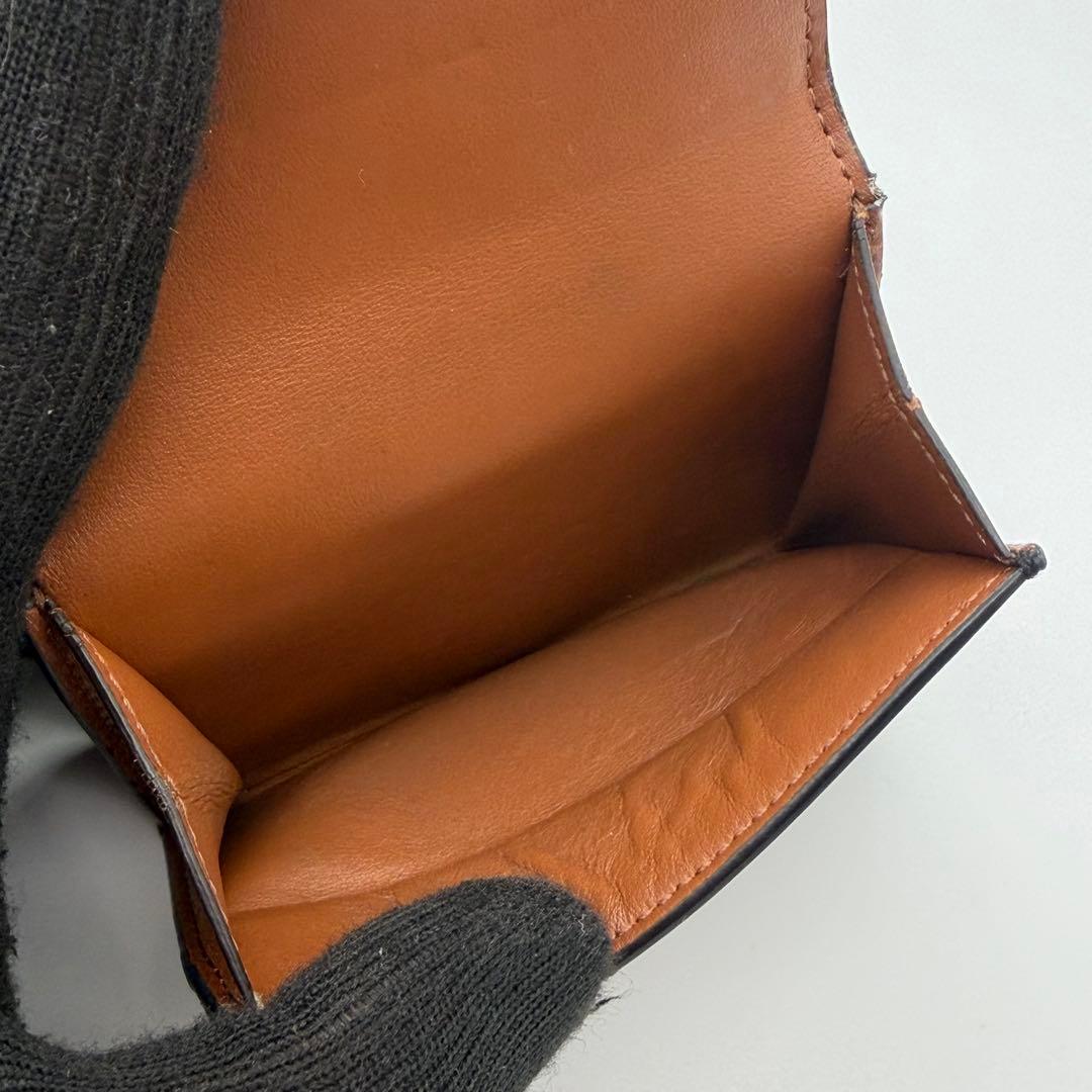 極美品　セリーヌ　スモール トリフォールド ウォレット　トリオンフ　レザー
