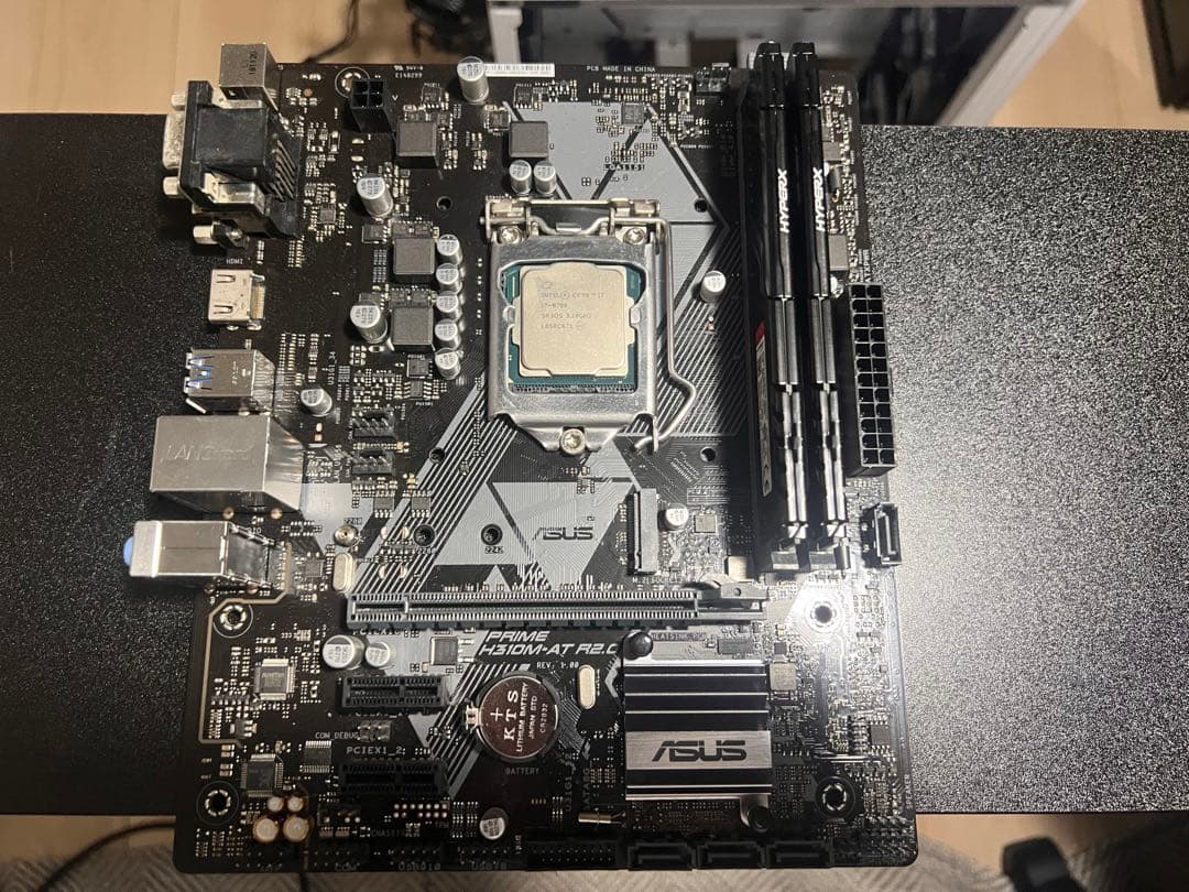 H310M-AとCore i7 8700とDDR4 8GB×2セット