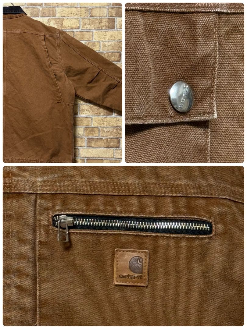 カーハート　メキシコ製　ダックジャケット　カバーオール　ビッグシルエット2XL.