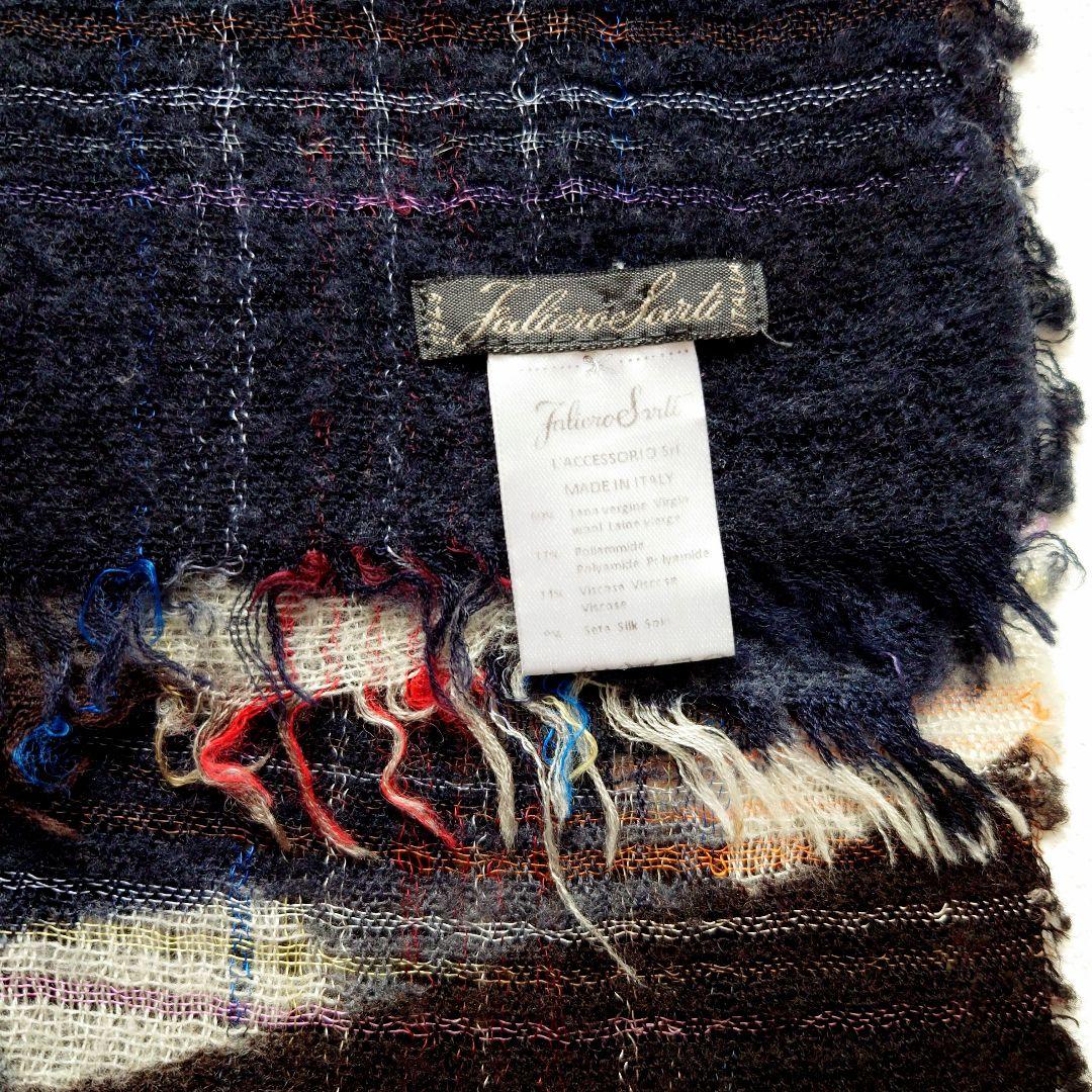 Faliero Sarti　ファリエロサルティ　シルク混ストール　イタリア製
