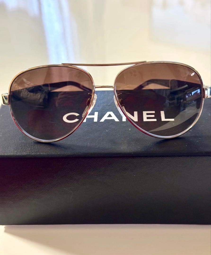☀️SALE‼️ 美品‼️ CHANEL パイロットサングラス ブラウンレンズ