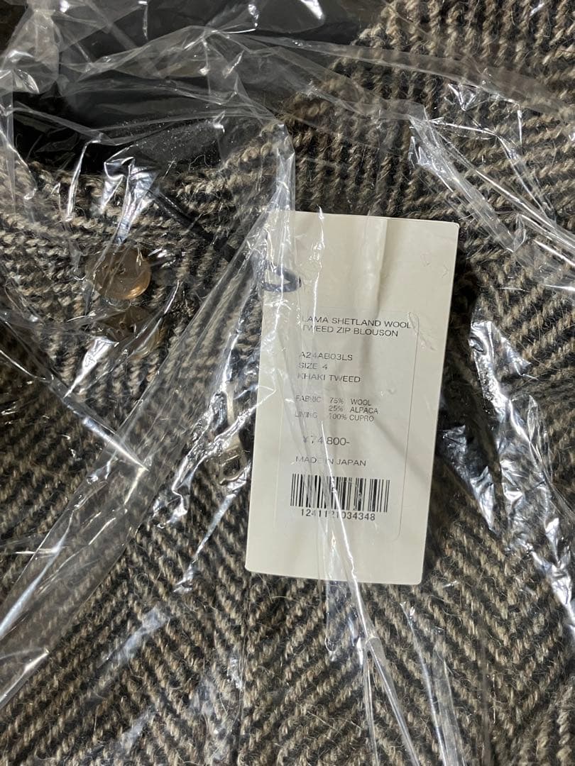 AURALEE LAMA SHETLAND WOOL TWEED セットアップ