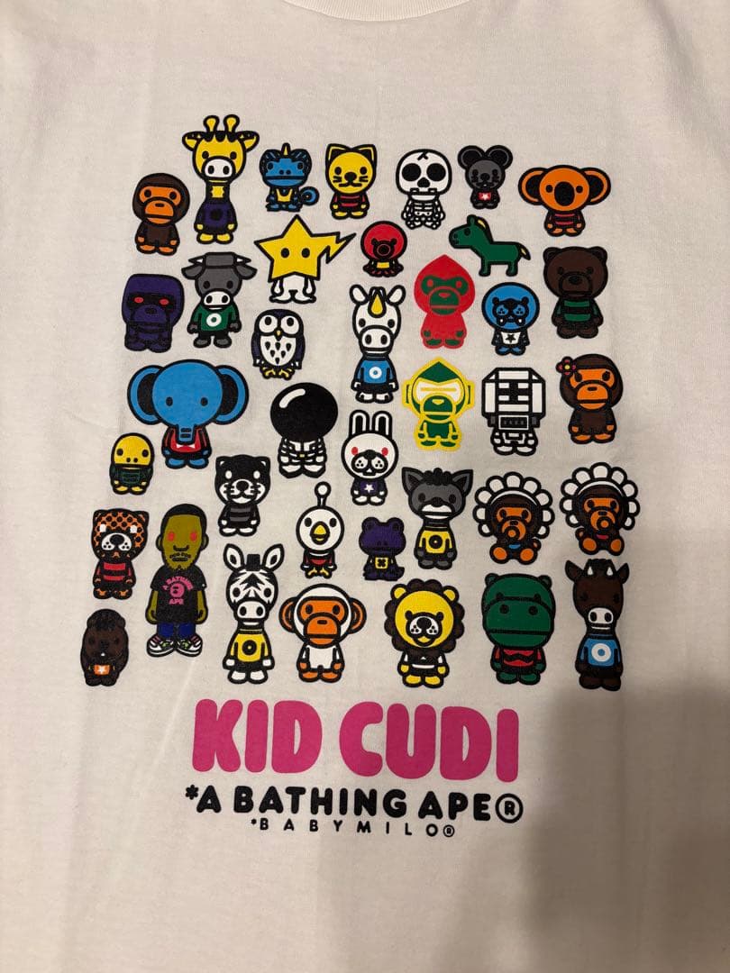 【入手困難/未使用】APE × KID CUDI コラボ Tシャツ L 希少完売