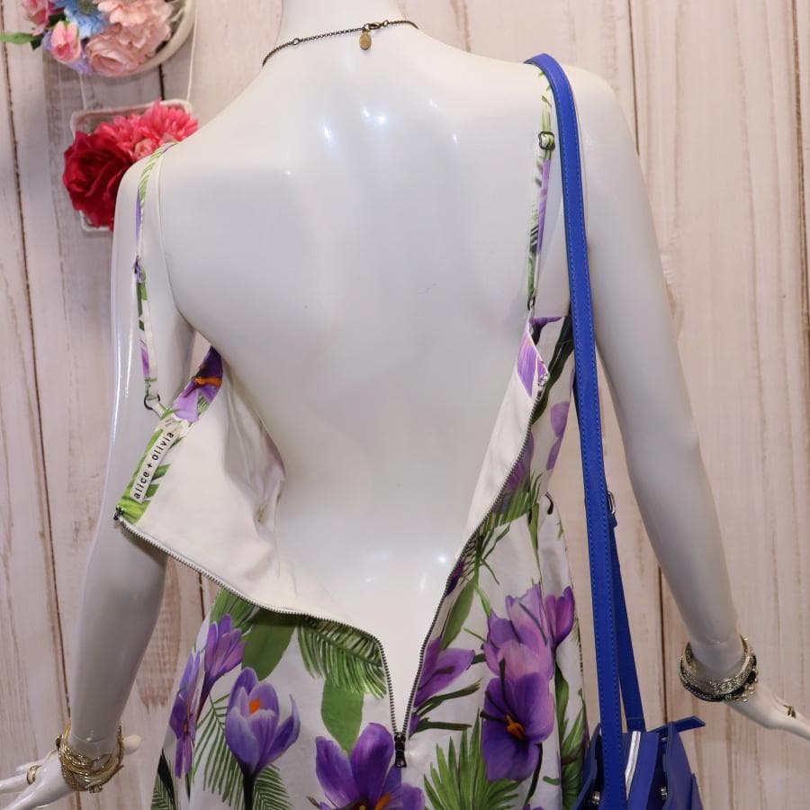 alice + olivia フレア花柄ワンピース 2 Mサイズ