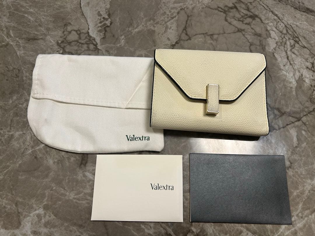 Valextra ホワイト 二つ折り財布